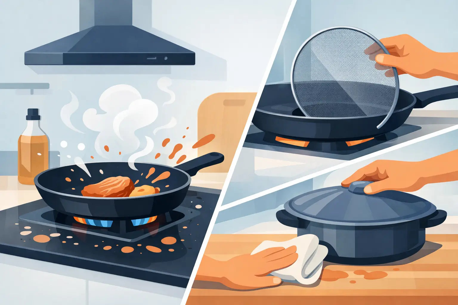 How to Reduce Kitchen Splatter Fast
