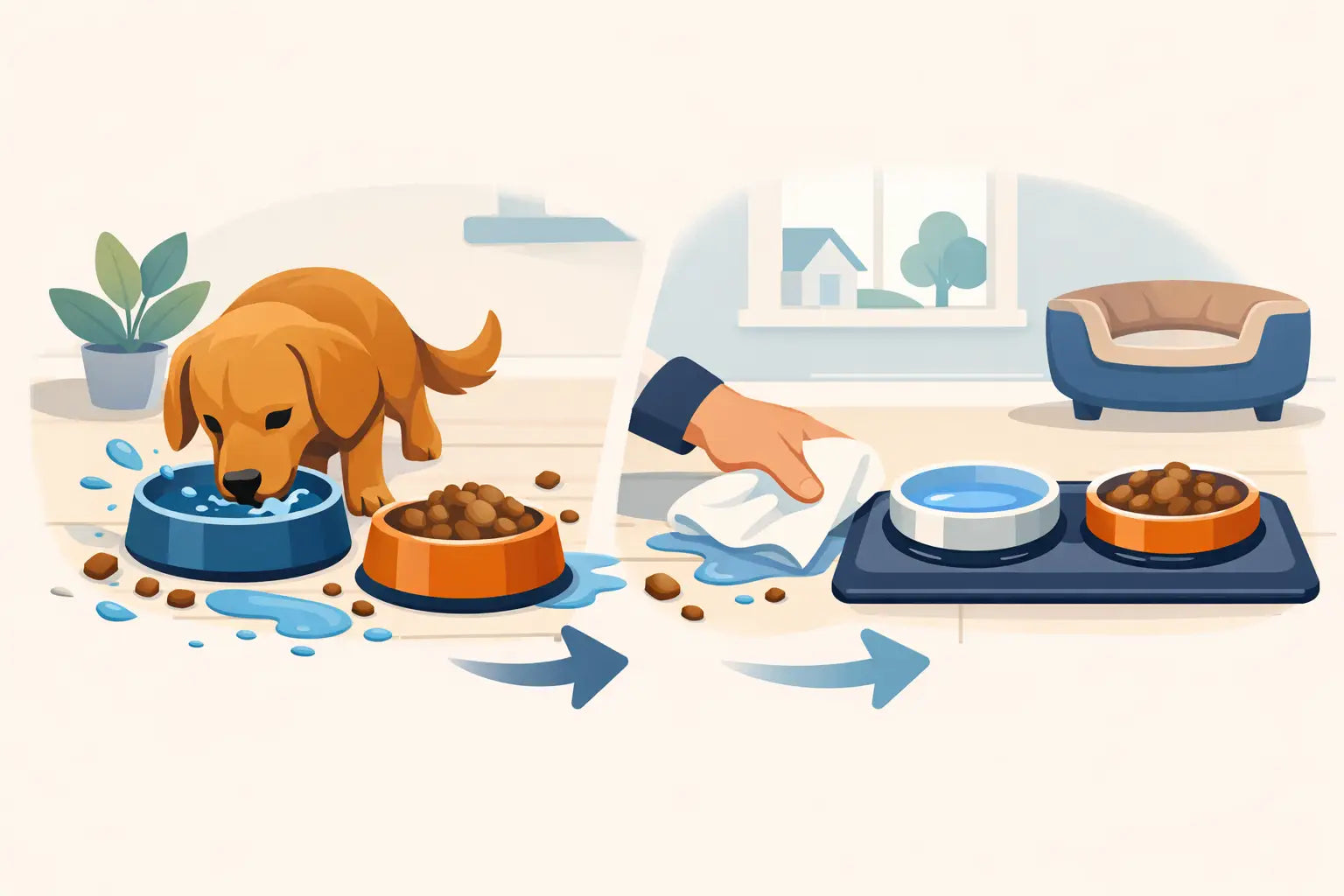 How to Stop Dog Bowl Mess at Home